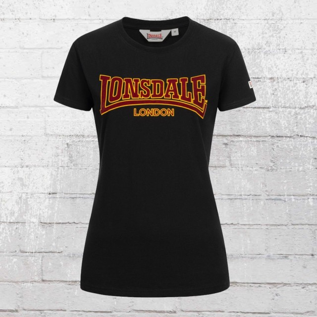 Lonsdale London Frauen T-Shirt Helmsley schwarz Damen Tshirt